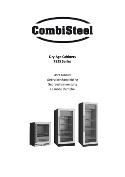 CombiSteel 7525.0110 Dry Age Cabinet 388l Manuel utilisateur