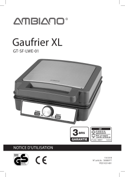 Ambiano GT-SF-LWE-01 waffle maker XL Manuel utilisateur