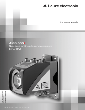 Leuze AMS 338i 120 Optischer Abstandssensor Mode d'emploi | Fixfr