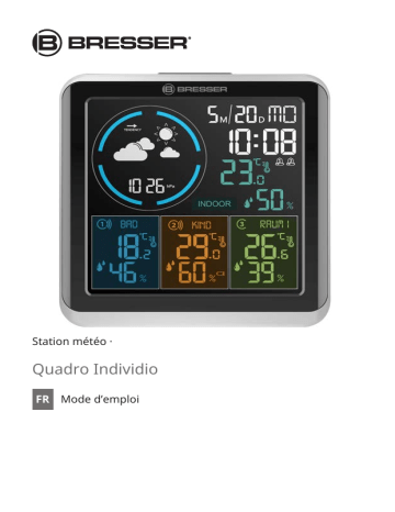 Bresser 7000027 Quadro Individio weather station Manuel du propriétaire | Fixfr