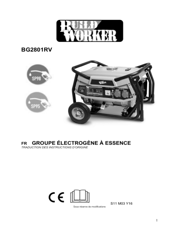 Build Worker BG2801RV GENERATEUR MAX Manuel du propriétaire | Fixfr