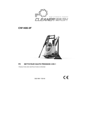 Cleaner Wash CW1400-3F NETTOYEUR HAUTE PRESSION Manuel du propriétaire | Fixfr