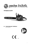 Elem Garden Technic TRT5850CH-2CFR TRONCONNEUSE THERM Manuel du propri&eacute;taire