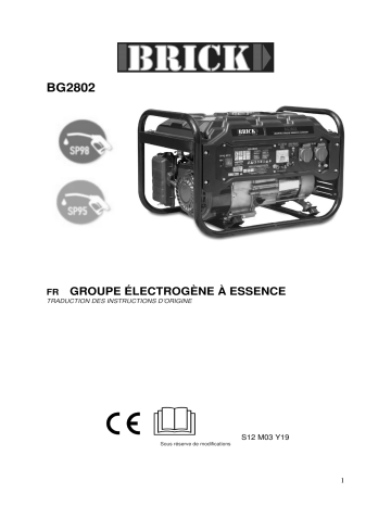 BRICK BG2802 GENERATEUR MAX Manuel du propriétaire | Fixfr