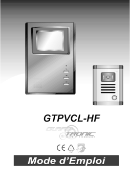 Elem technic GTPVCL-HF PORTIER VIDEO COULEUR MAIN LIBRE Manuel du propriétaire