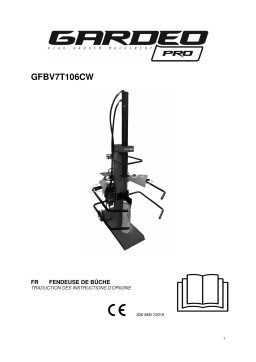 GARDEO PRO GFBV7T106CW FENDEUR DE BUCHES VERTICAL Manuel du propriétaire