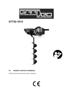 Gardeo GTT52-1D15 TARIERE Manuel du propriétaire