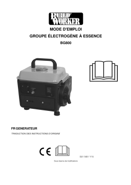 Build Worker BG800 GENERATEUR MAX Manuel du propriétaire