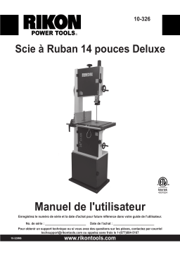 Rikon 10-326 14" Deluxe Bandsaw Mode d'emploi