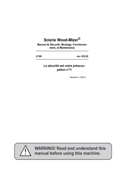 Wood-mizer LT30/40 Manuel du propriétaire