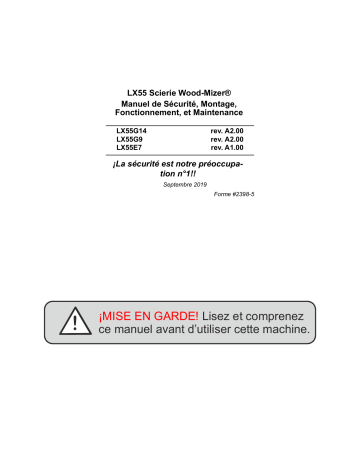 Wood-mizer LX55 Mode d'emploi | Fixfr