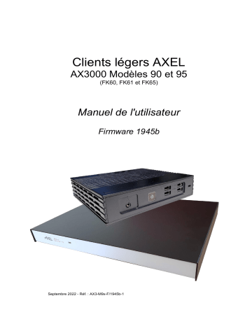 Axel M90 - M95 Manuel utilisateur | Fixfr