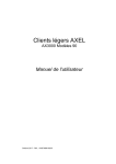 Axel M90 Manuel utilisateur