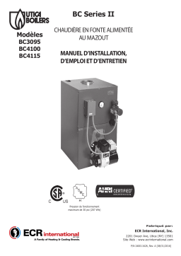 UTICA BOILERS BC Series II Oil Boiler Manuel utilisateur