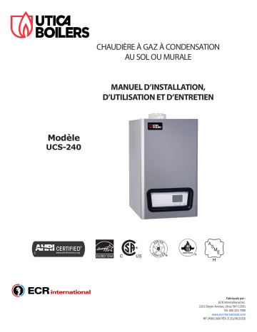 UTICA BOILERS UCS 240 Modulating Condensing Gas Boiler Manuel utilisateur | Fixfr