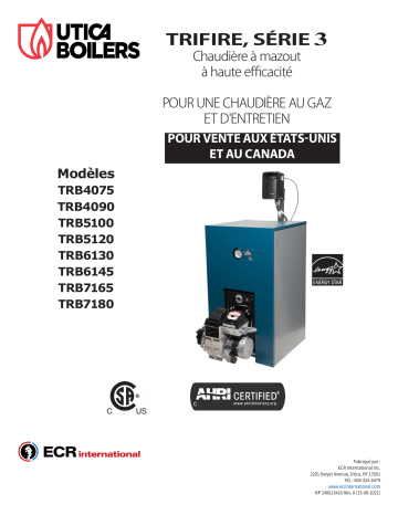 UTICA BOILERS TriFire TRB Three Pass High Efficiency Oil Boiler Manuel utilisateur | Fixfr