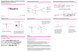 Aluratek ACT02F Adjustable non-slip Laptop Stand/Table Guide de démarrage rapide