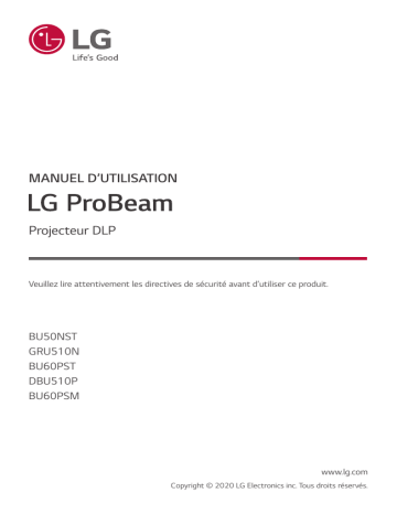 BU50NST | LG BU60PST Manuel du propriétaire | Fixfr