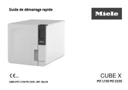 Miele PST 2220 Stérilisateur compact CUBE X avec commande tactile Mode d'emploi