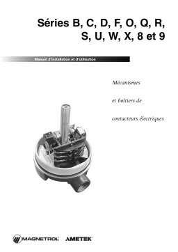 Magnetrol Electric Switch Series B, C, D, F, O, Q, R, S, U, W, X, 8 and 9 Manuel utilisateur