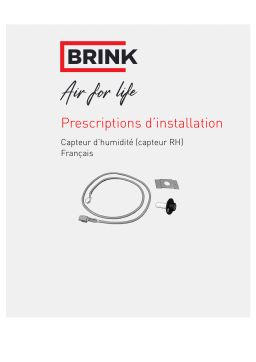 Brink RH-Sensor Guide d'installation