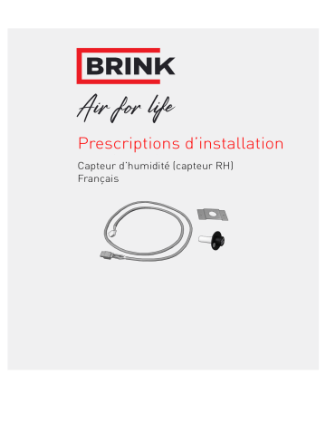 Brink RH-Sensor Guide d'installation | Fixfr