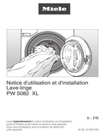 Miele PW 5082 XL Lave-linge Mode d'emploi | Fixfr