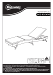 Outsunny 862-002V00BN Patio Chaise Lounge Mode d'emploi