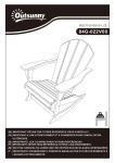 Outsunny 84G-022V00LG Outdoor Rocking Chair Mode d'emploi