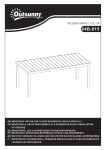 Outsunny 84B-915ND Outdoor Dining Table Mode d'emploi