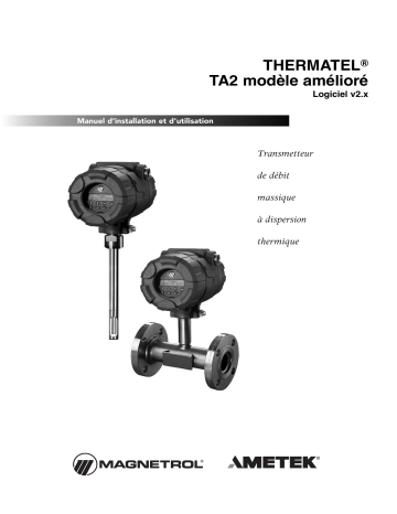 Magnetrol Thermatel TA2 HART Manuel utilisateur | Fixfr