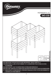 Outsunny 845-350 4PCS Wooden Raised Garden Beds Kits Elevated Planter Mode d'emploi