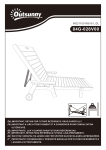 Outsunny 84G-026V00LG Outdoor Chaise Lounge Chair Mode d'emploi