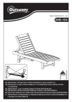 Outsunny 84B-164 Outdoor Sun Lounger Mode d'emploi