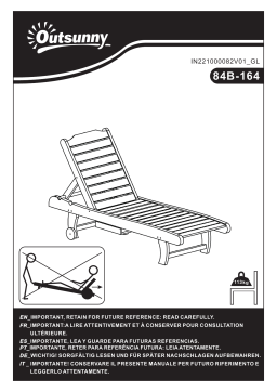 Outsunny 84B-164 Outdoor Sun Lounger Mode d'emploi