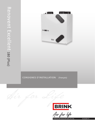 Brink Renovent Excellent 180 Guide d'installation | Fixfr