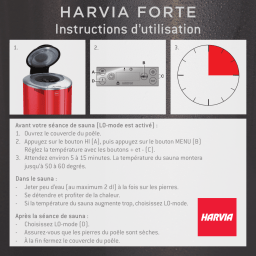 HARVIA HAFB600400S Electric heater Manuel utilisateur