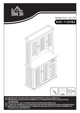 HOMCOM 835-112V82 71" Kitchen Pantry Storage Cabinet Mode d'emploi