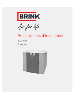 Brink Flair 325 NF Guide d'installation