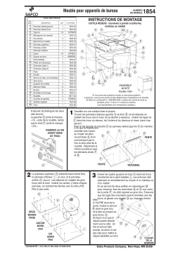 Safco 1854 Machine Floor Stand Manuel utilisateur