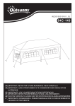 Outsunny 84C-149 Large 10' x 20' Gazebo Canopy Party Tent Mode d'emploi