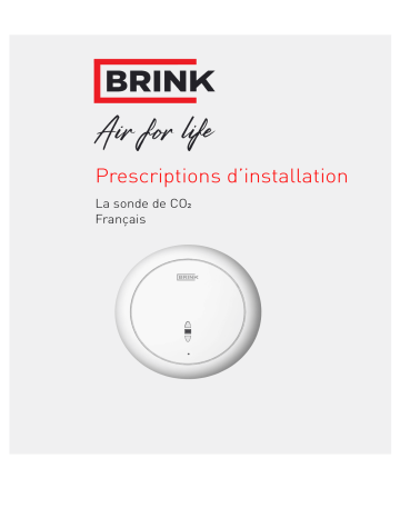 Brink CO2-sensor eBus Guide d'installation | Fixfr
