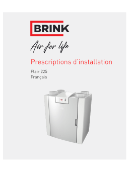 Brink Flair 225 NF Guide d'installation