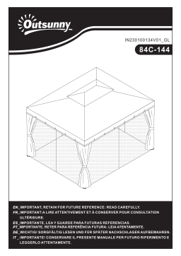 Outsunny 84C-144 10' x 13' Patio Gazebo Mode d'emploi