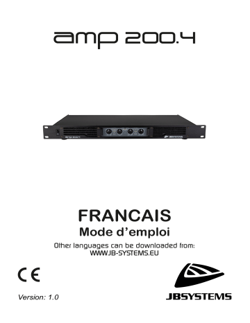 JB systems AMP200.4 Amplifier Mode d'emploi | Fixfr