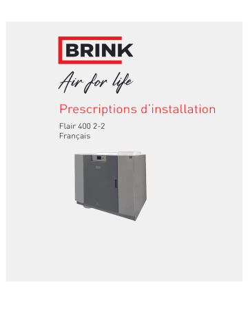 Brink Flair 400 2-2 Guide d'installation | Fixfr