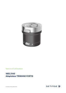 Getinge 100231A0G / TRIMANO FORTIS adapter Mode d'emploi