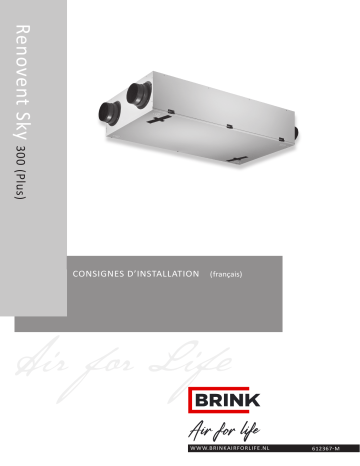 Brink Renovent Sky 300 Guide d'installation | Fixfr