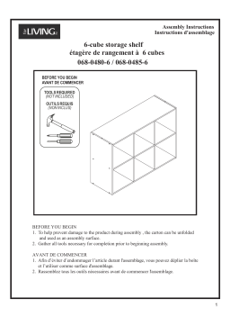 for Living 6-Cube Storage Organizer Manuel du propriétaire