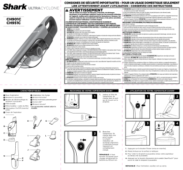 Shark UltraCyclone X2 Pro Cordless Handheld Vacuum Cleaner Manuel du propriétaire | Fixfr
